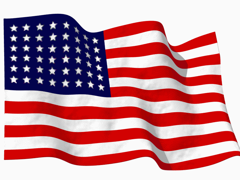 waving american flag